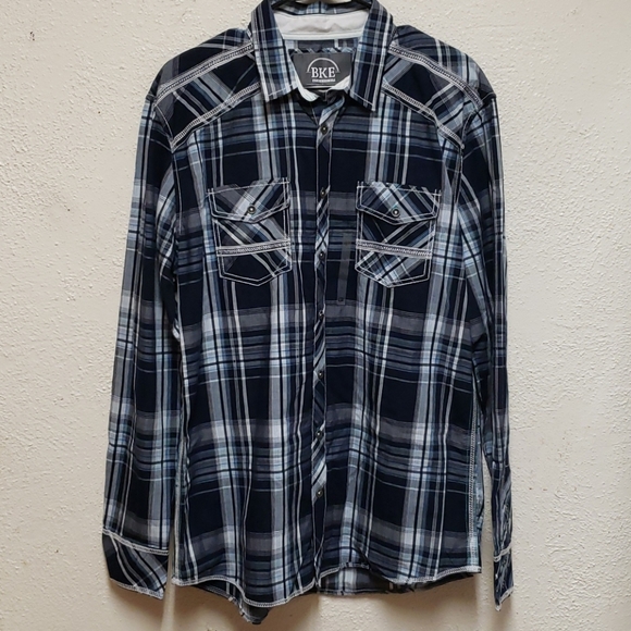 Buckle Other - NWT Buckle Mens Button Up Plaid Shirt
